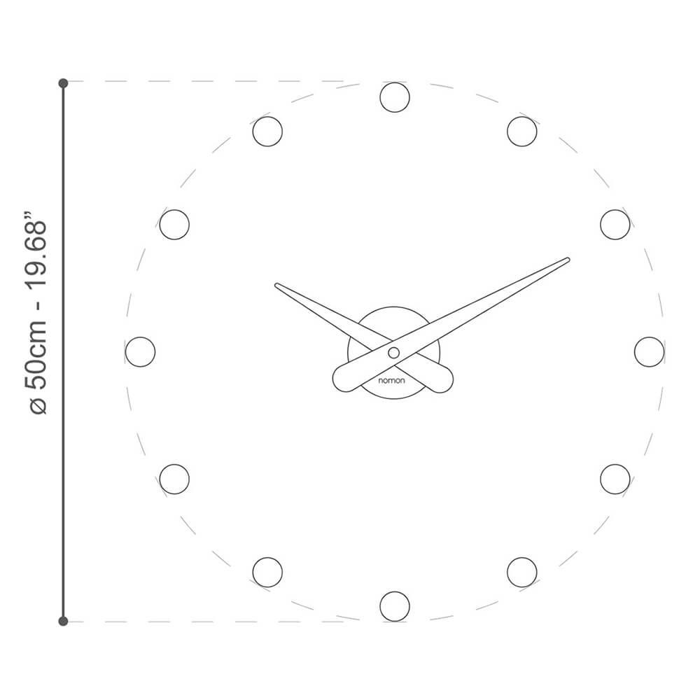 Nomon Rodòn Mini L wall clock made of wood - Buy now on ShopDecor - Discover the best products by NOMON design