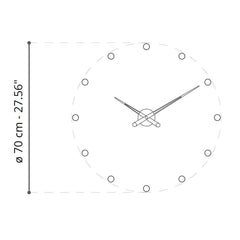 Nomon Rodón T 12T wall clock - Buy now on ShopDecor - Discover the best products by NOMON design
