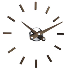 Nomon Sunset I wall clock walnut steel with details in steel - Buy now on ShopDecor - Discover the best products by NOMON design