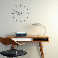 Nomon Sunset I wall clock walnut steel with details in steel - Buy now on ShopDecor - Discover the best products by NOMON design