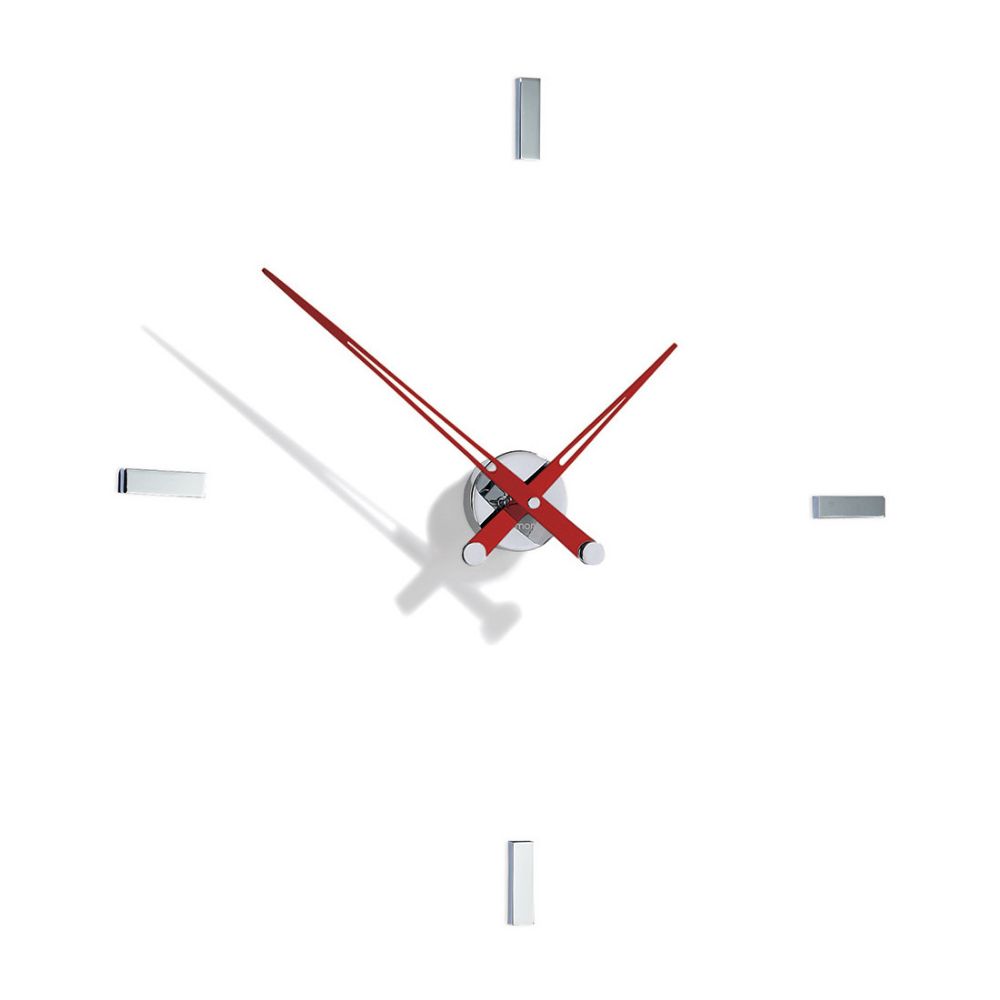 Nomon Tacòn I 4 wall clock Red - Buy now on ShopDecor - Discover the best products by NOMON design