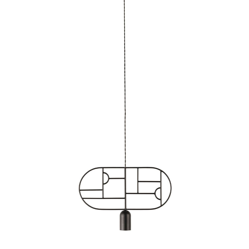 Nomon Wooden Dots pendant lamp Graphite WD03 - Buy now on ShopDecor - Discover the best products by NOMON design