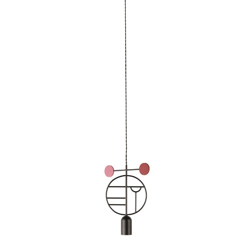 Nomon Wooden Dots pendant lamp graphite structure 1 element Multicolour WD06 - Buy now on ShopDecor - Discover the best products by NOMON design