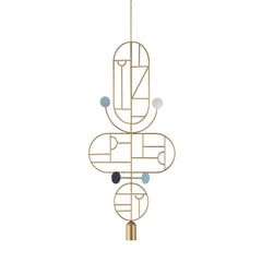 Nomon Wooden Dots pendant lamp gold structure 3 elements Multicolour WDS15 - Buy now on ShopDecor - Discover the best products by NOMON design