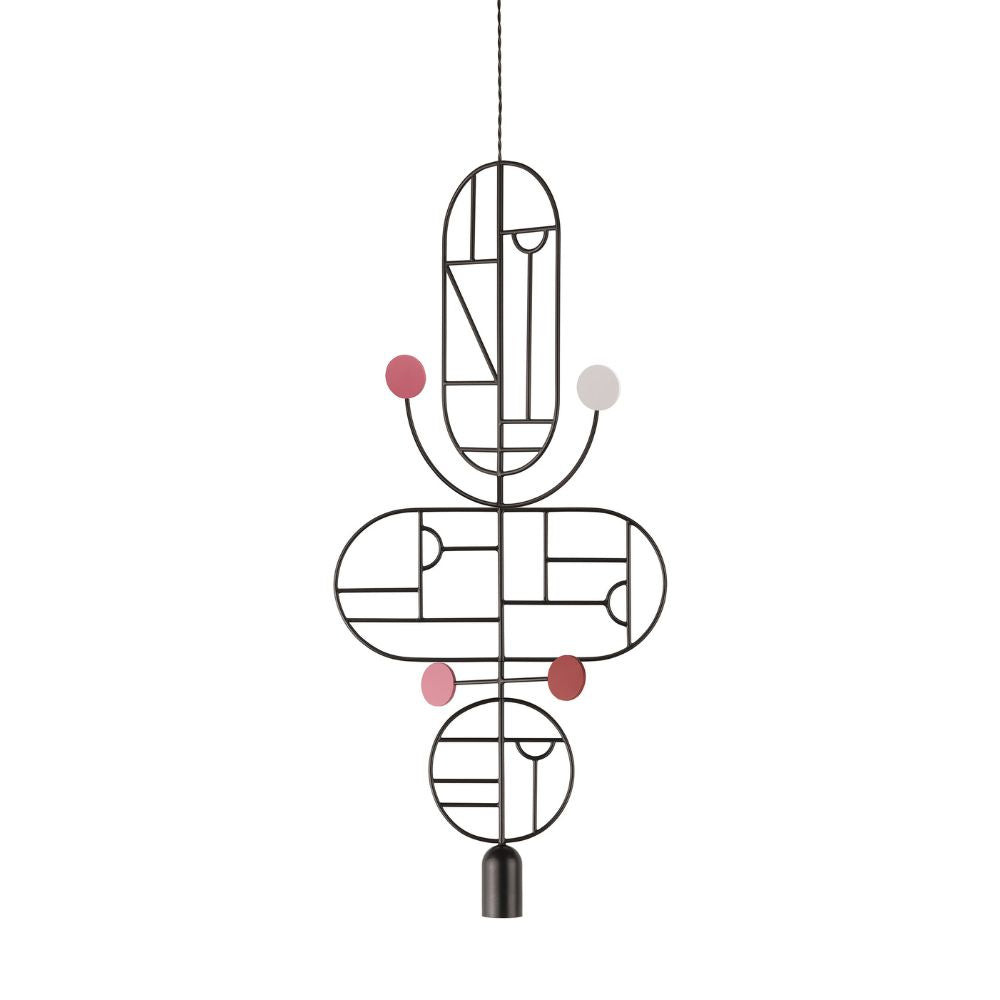 Nomon Wooden Dots pendant lamp graphite structure 3 elements Multicolour WDS15 - Buy now on ShopDecor - Discover the best products by NOMON design