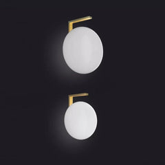 OLuce Alba 174 wall/ceiling lamp satin brass 20 x 32 cm. - Buy now on ShopDecor - Discover the best products by OLUCE design