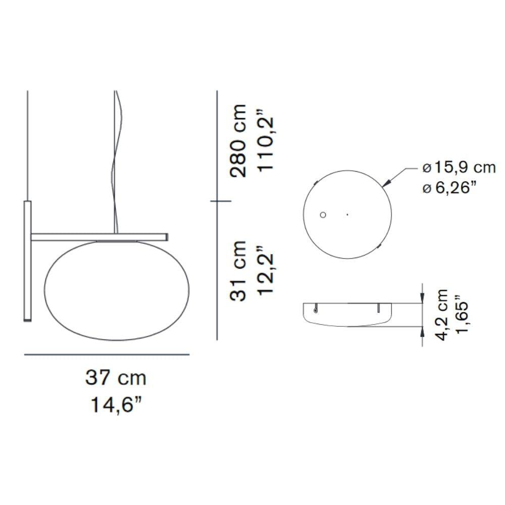 OLuce Alba 466 suspension lamp satin brass - Buy now on ShopDecor - Discover the best products by OLUCE design