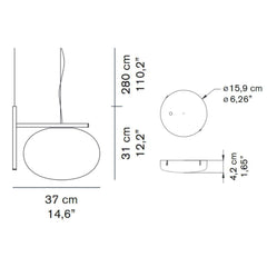 OLuce Alba 466 suspension lamp satin brass - Buy now on ShopDecor - Discover the best products by OLUCE design