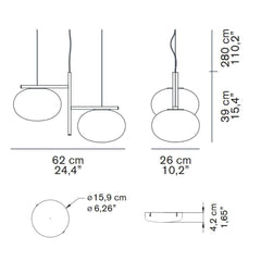 OLuce Alba 468 suspension lamp satin brass - Buy now on ShopDecor - Discover the best products by OLUCE design