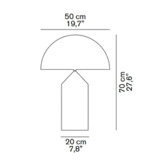 OLuce Atollo dimmable table lamp h 70 cm. - Buy now on ShopDecor - Discover the best products by OLUCE design
