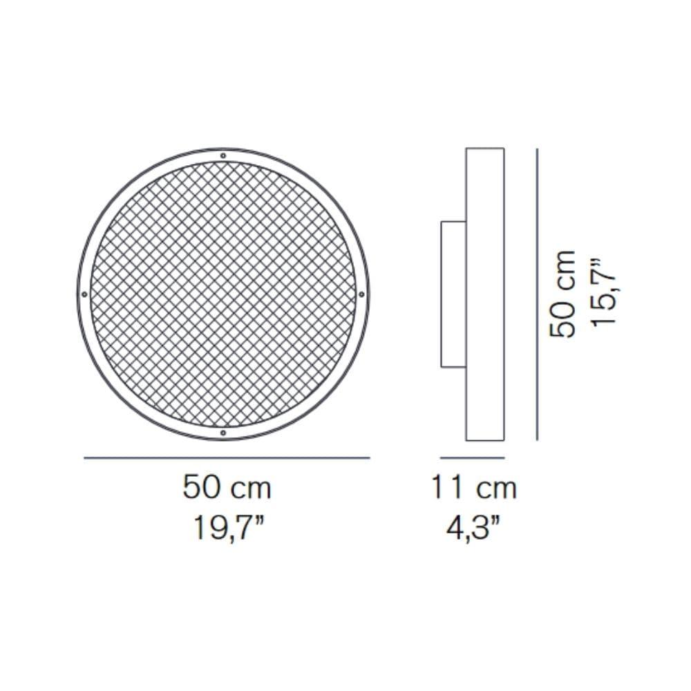 OLuce Berlin 722 LED wall/ceiling lamp diam 50 cm. - Buy now on ShopDecor - Discover the best products by OLUCE design