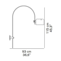 OLuce Coupé 1158 wall/ceiling lamp by Joe Colombo - Buy now on ShopDecor - Discover the best products by OLUCE design