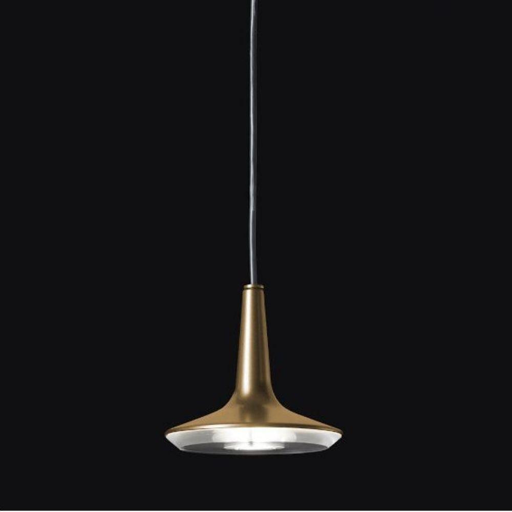 OLuce Kin 478 LED suspension lamp satin gold diam 15 cm. - Buy now on ShopDecor - Discover the best products by OLUCE design
