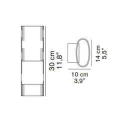 OLuce Line 147 wall lamp h 30 cm. with Pyrex glass - Buy now on ShopDecor - Discover the best products by OLUCE design