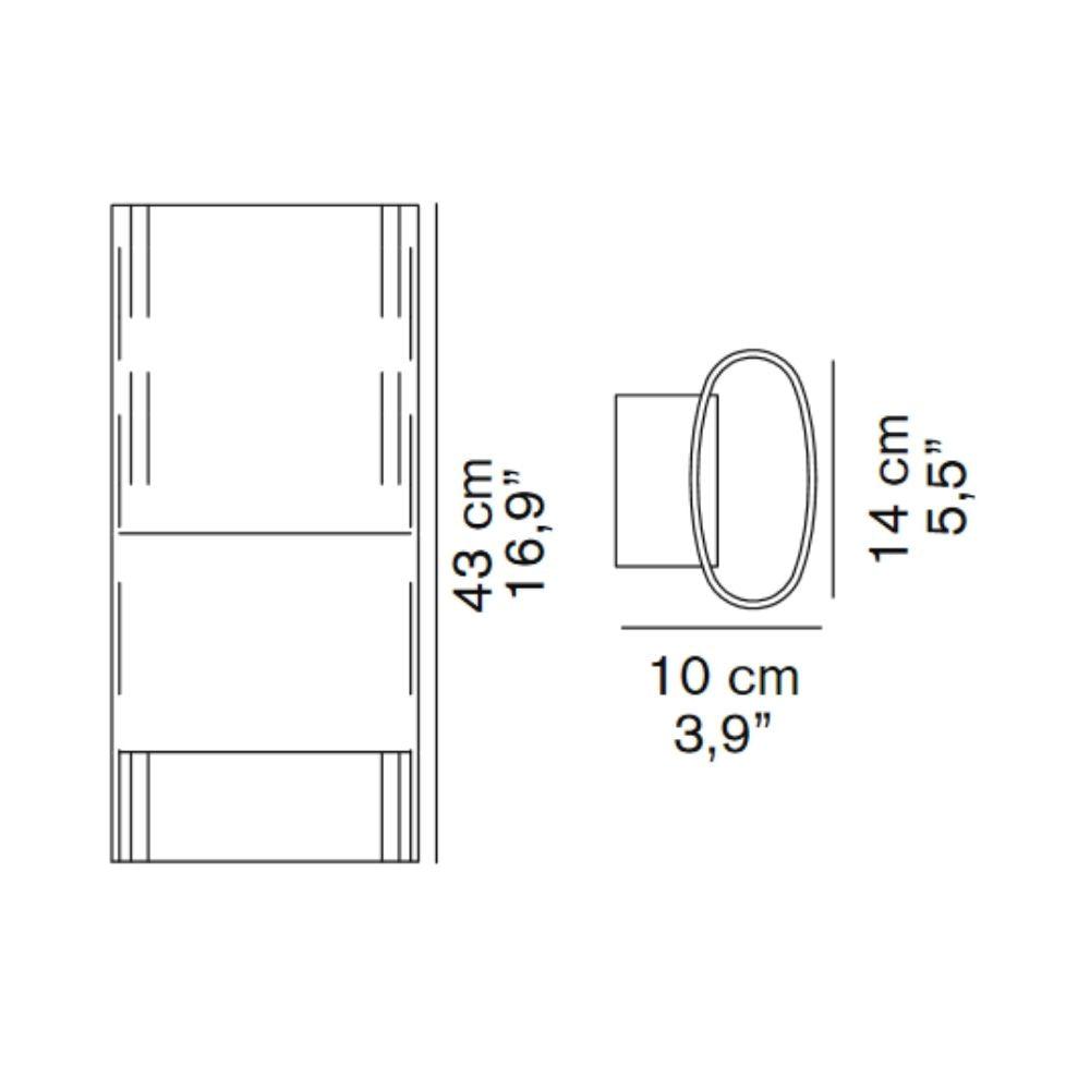 OLuce Line 149 wall lamp h 43 cm. with Pyrex glass - Buy now on ShopDecor - Discover the best products by OLUCE design