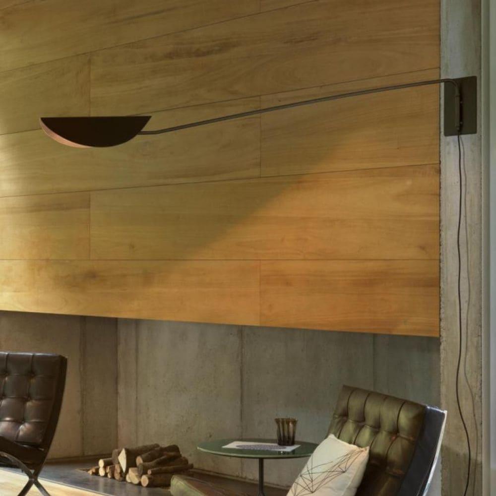 OLuce Plume 159 wall lamp bronze 160 cm. - Buy now on ShopDecor - Discover the best products by OLUCE design