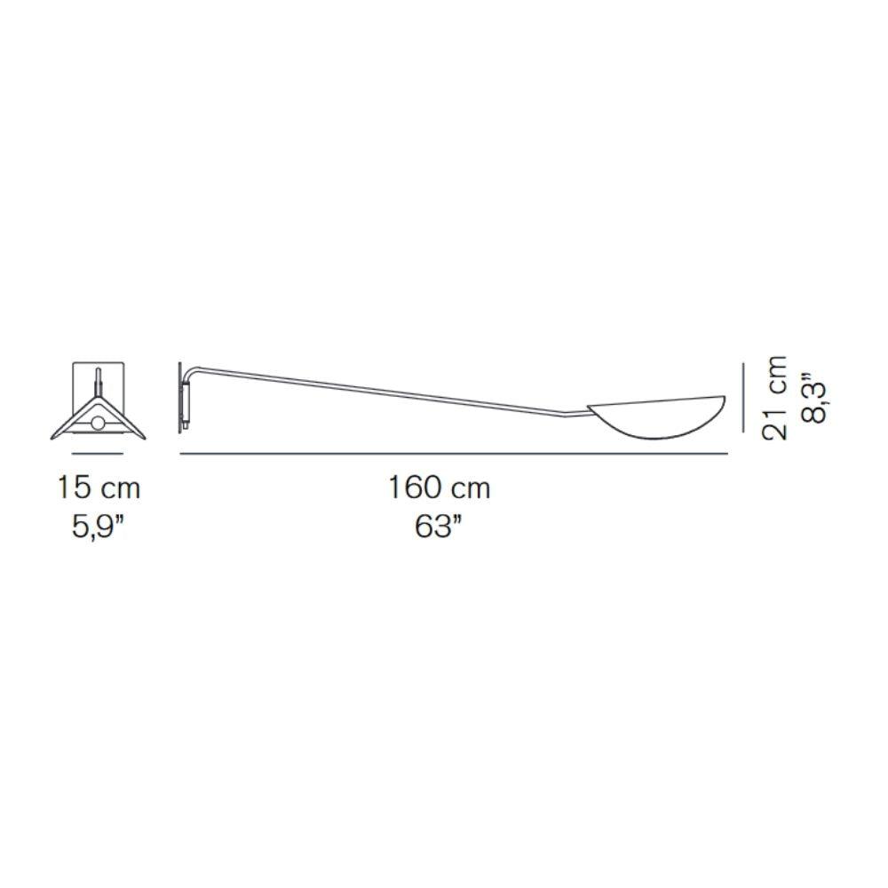 OLuce Plume 159 wall lamp bronze 160 cm. - Buy now on ShopDecor - Discover the best products by OLUCE design