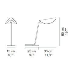 OLuce Plume 221 table lamp bronze by Christophe Pillet - Buy now on ShopDecor - Discover the best products by OLUCE design