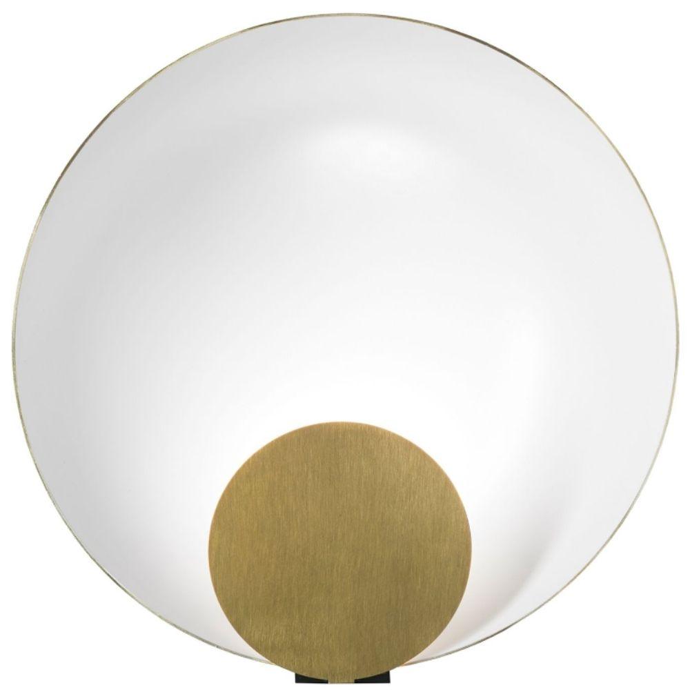 OLuce Siro 288 LED table lamp satin gold diam 45 cm. - Buy now on ShopDecor - Discover the best products by OLUCE design