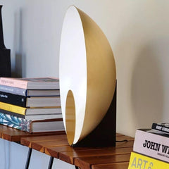 OLuce Siro 288 LED table lamp satin gold diam 45 cm. - Buy now on ShopDecor - Discover the best products by OLUCE design