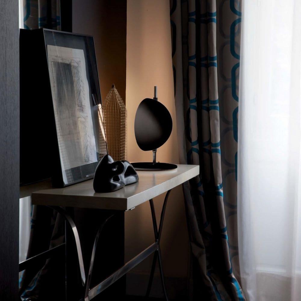OLuce Superluna 297 LED table lamp black by Victor Vasilev - Buy now on ShopDecor - Discover the best products by OLUCE design