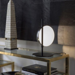 OLuce Superluna 297 LED table lamp brass by Victor Vasilev - Buy now on ShopDecor - Discover the best products by OLUCE design
