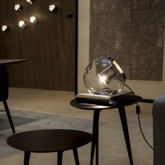 OLuce The Globe 228 table lamp nickel plated by Joe Colombo - Buy now on ShopDecor - Discover the best products by OLUCE design
