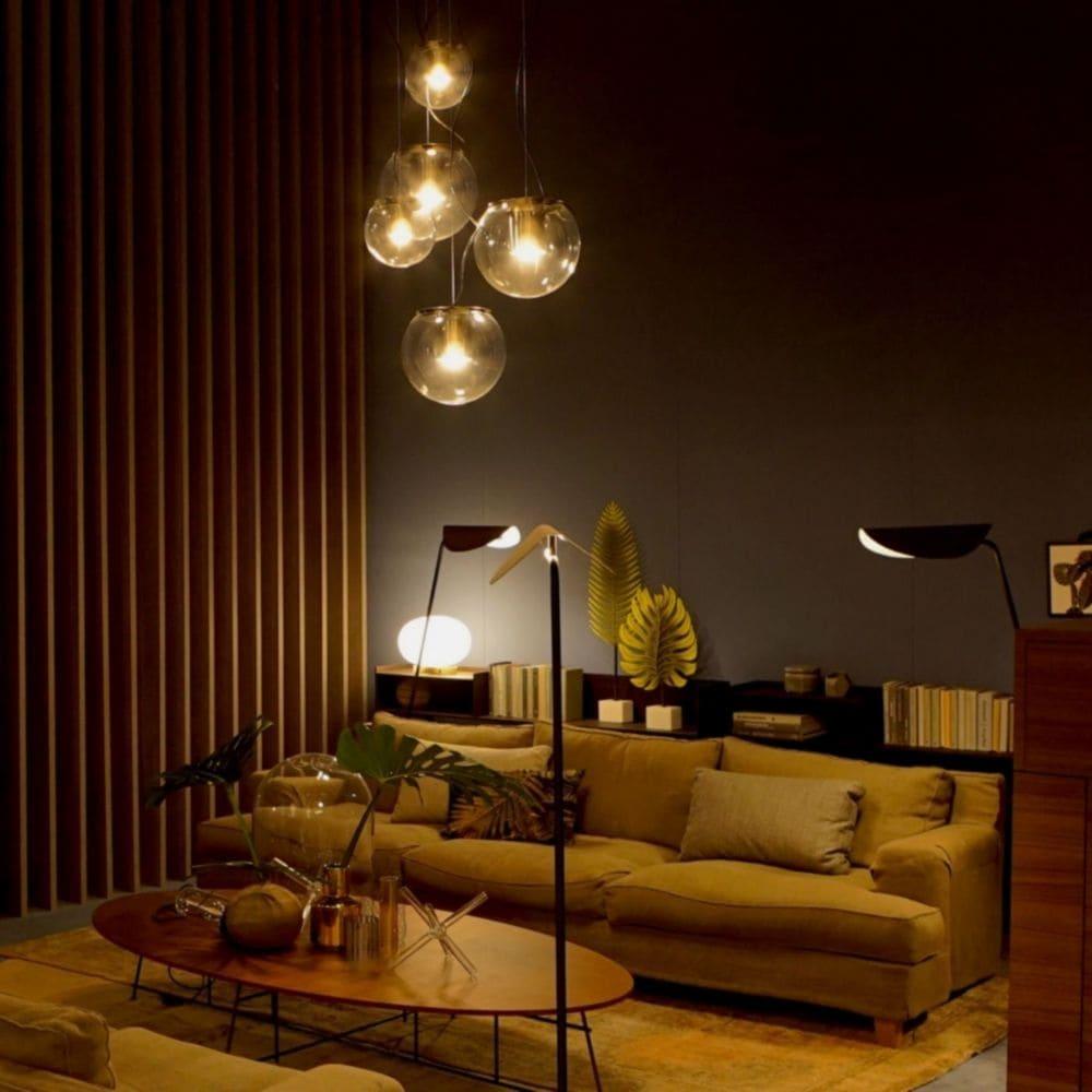 OLuce The Globe 827 suspension lamp gold/bronze diam 20 cm. - Buy now on ShopDecor - Discover the best products by OLUCE design