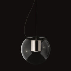 OLuce The Globe 828 suspension lamp nickel plated diam 30 cm. - Buy now on ShopDecor - Discover the best products by OLUCE design