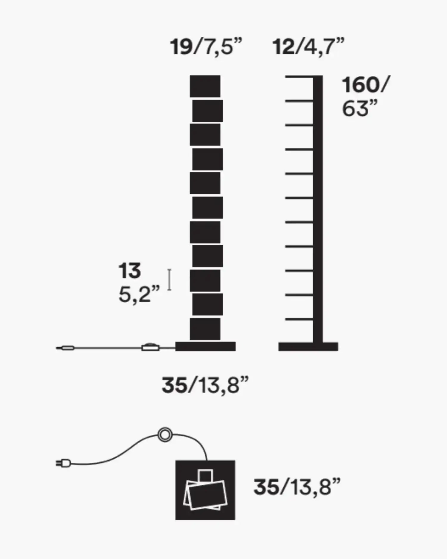 Opinion Ciatti Ptolomeo Luce vertical bookcase with LED lighting - Buy now on ShopDecor - Discover the best products by OPINION CIATTI design