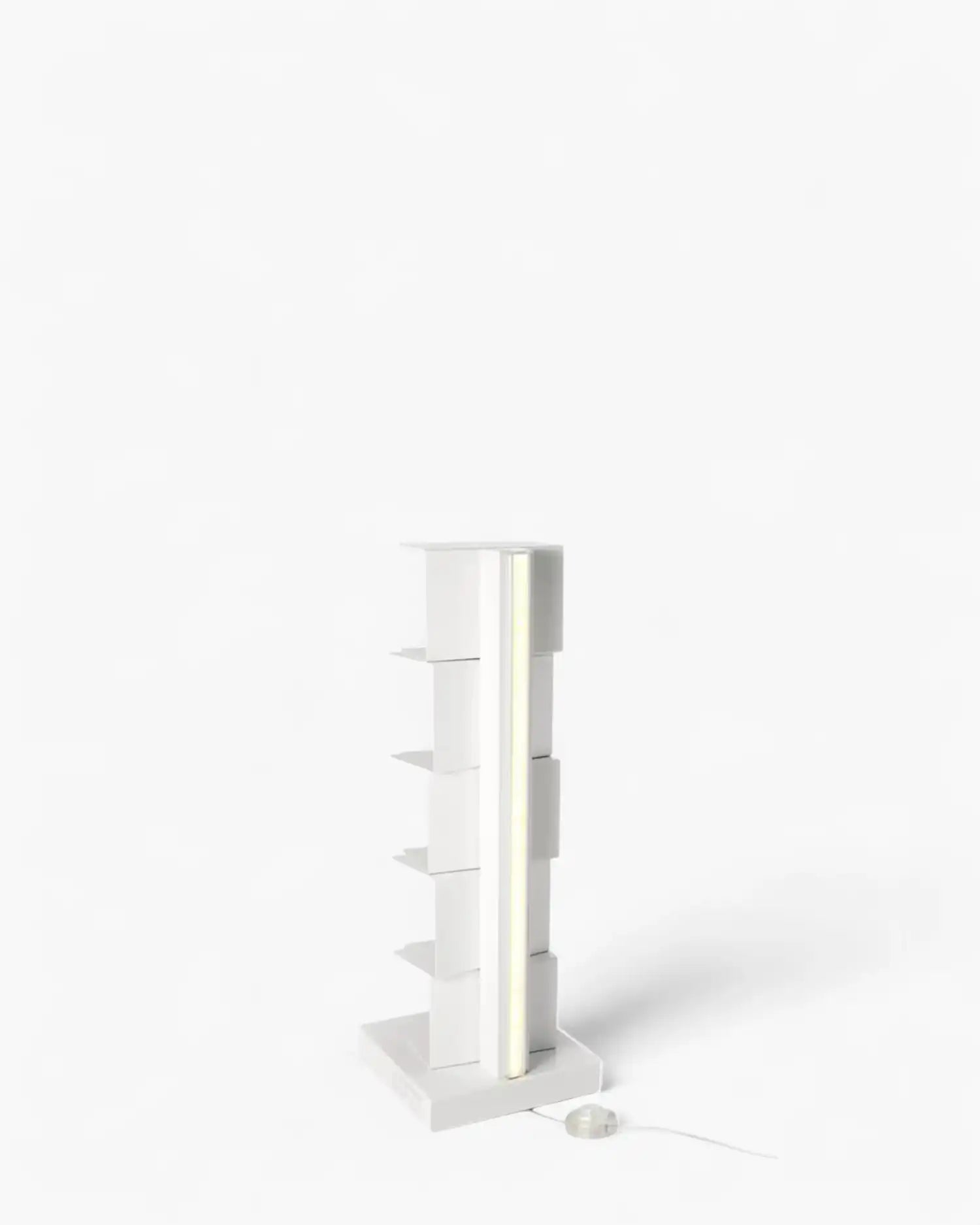 Opinion Ciatti Ptolomeo Luce vertical bookcase with LED lighting White 75 cm. - 29.6 in. - Buy now on ShopDecor - Discover the best products by OPINION CIATTI design