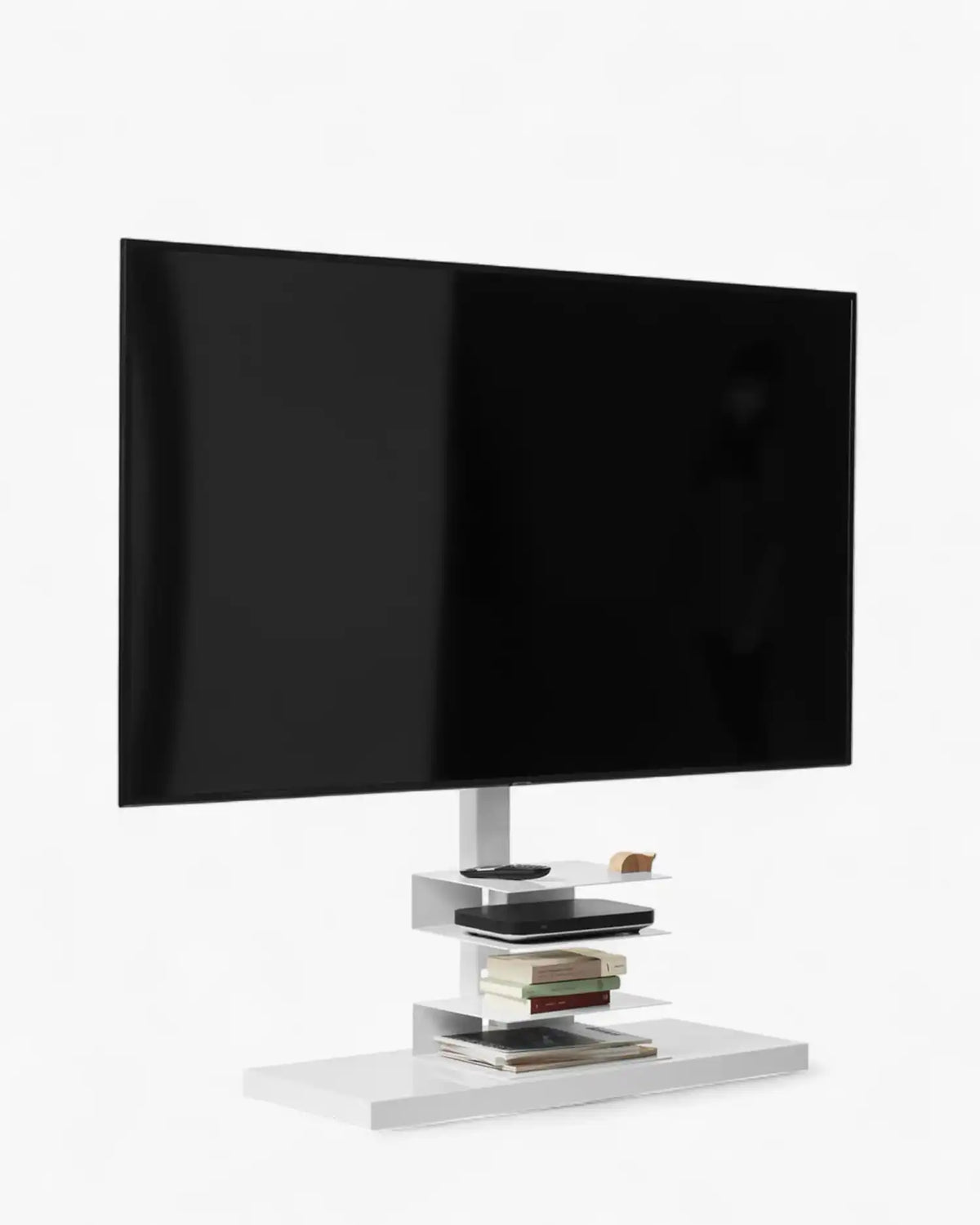 Opinion Ciatti Ptolomeo TV Smart TV stand with shelves Glossy white - Buy now on ShopDecor - Discover the best products by OPINION CIATTI design