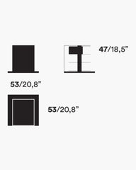 Opinion Ciatti Ptolomeo x4 short bookcase/bedside/small table - Buy now on ShopDecor - Discover the best products by OPINION CIATTI design