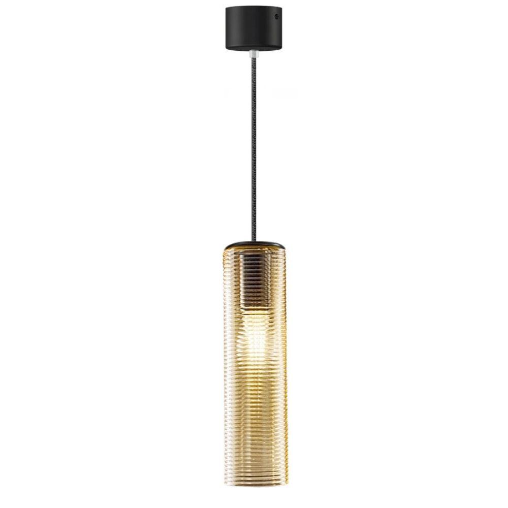 Panzeri Clio suspension lamp LED glass by Silvia Poma Panzeri Amber glass - Buy now on ShopDecor - Discover the best products by PANZERI design