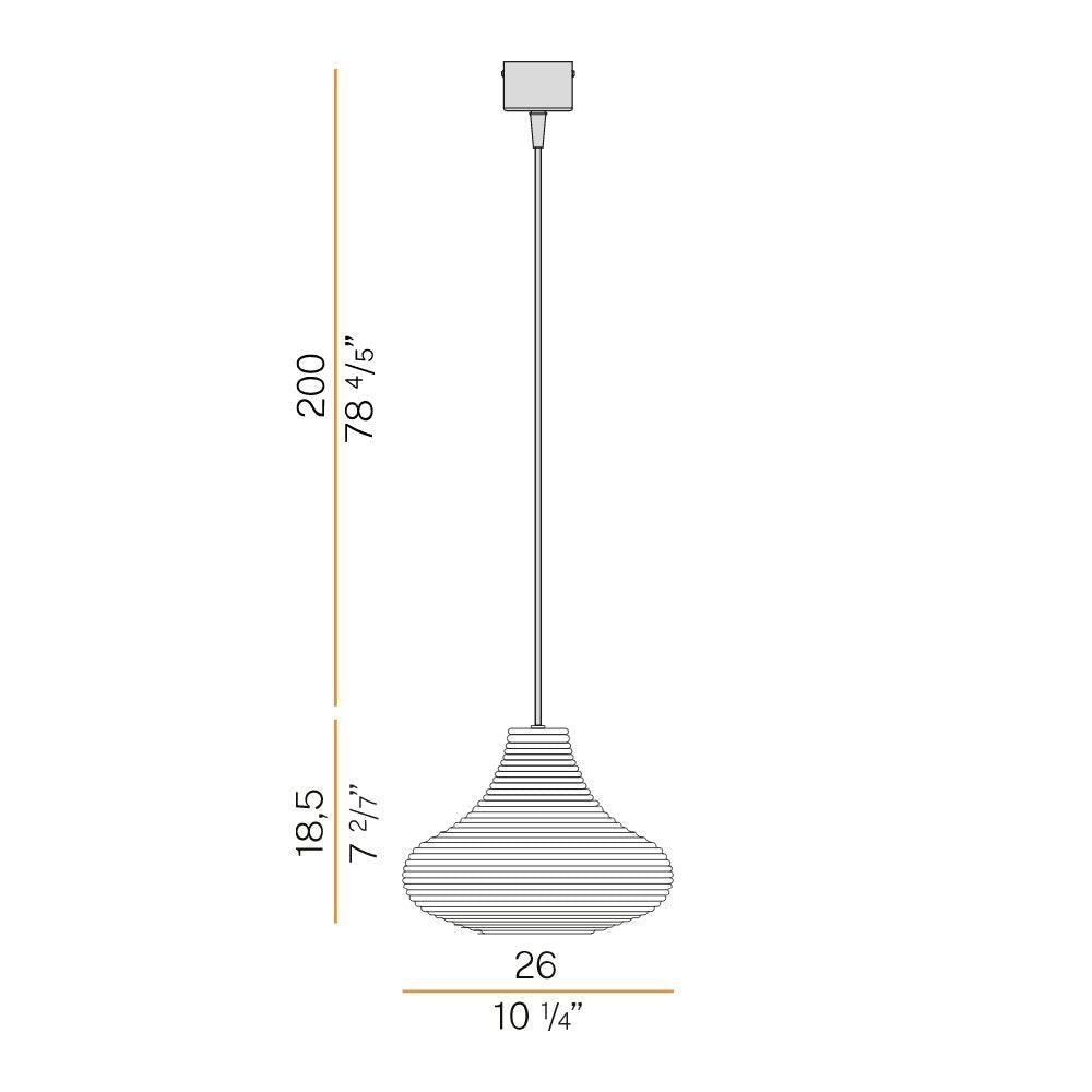 Panzeri Emma suspension lamp LED glass by Silvia Poma - Buy now on ShopDecor - Discover the best products by PANZERI design