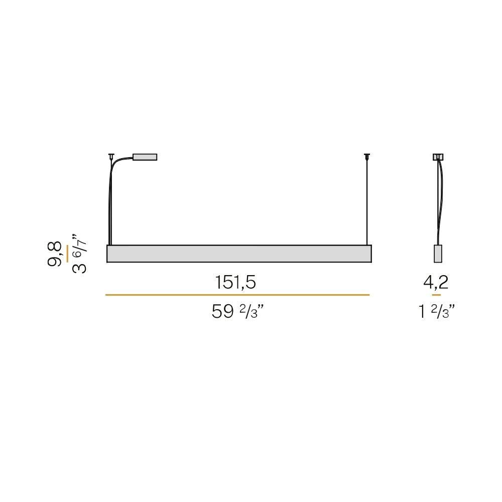 Panzeri Giano suspension lamp LED 150 cm by Studio Tecnico Panzeri - Buy now on ShopDecor - Discover the best products by PANZERI design