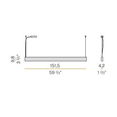 Panzeri Giano suspension lamp LED 150 cm by Studio Tecnico Panzeri - Buy now on ShopDecor - Discover the best products by PANZERI design