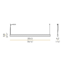 Panzeri Giano suspension lamp LED 200 cm by Studio Tecnico Panzeri - Buy now on ShopDecor - Discover the best products by PANZERI design