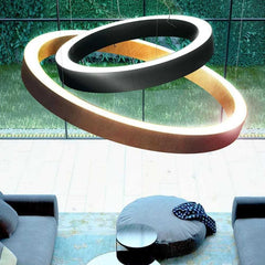 Panzeri Golden Ring suspension lamp bi-emission LED diam. 80 cm - Buy now on ShopDecor - Discover the best products by PANZERI design