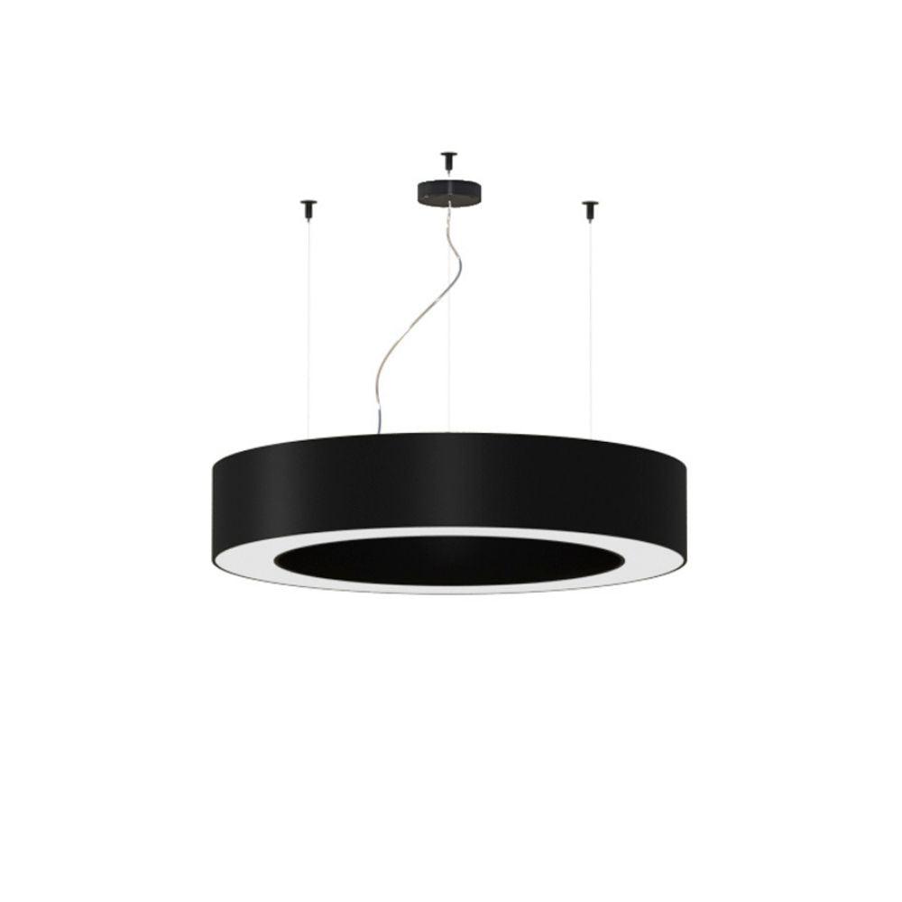 Panzeri Golden Ring suspension lamp bi-emission LED diam. 80 cm Panzeri Black - Buy now on ShopDecor - Discover the best products by PANZERI design