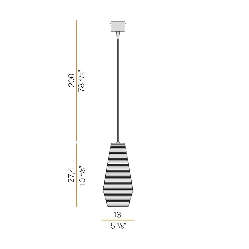 Panzeri Olivia suspension lamp LED glass by Silvia Poma - Buy now on ShopDecor - Discover the best products by PANZERI design