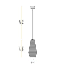 Panzeri Olivia suspension lamp LED glass by Silvia Poma - Buy now on ShopDecor - Discover the best products by PANZERI design
