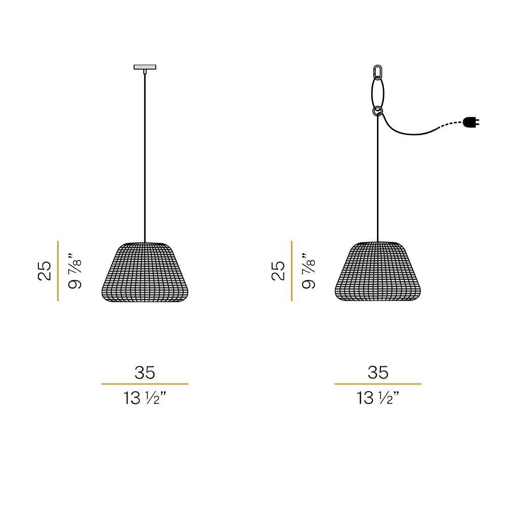 Panzeri Ralph suspension lamp LED outdoor diam. 35 cm - Buy now on ShopDecor - Discover the best products by PANZERI design