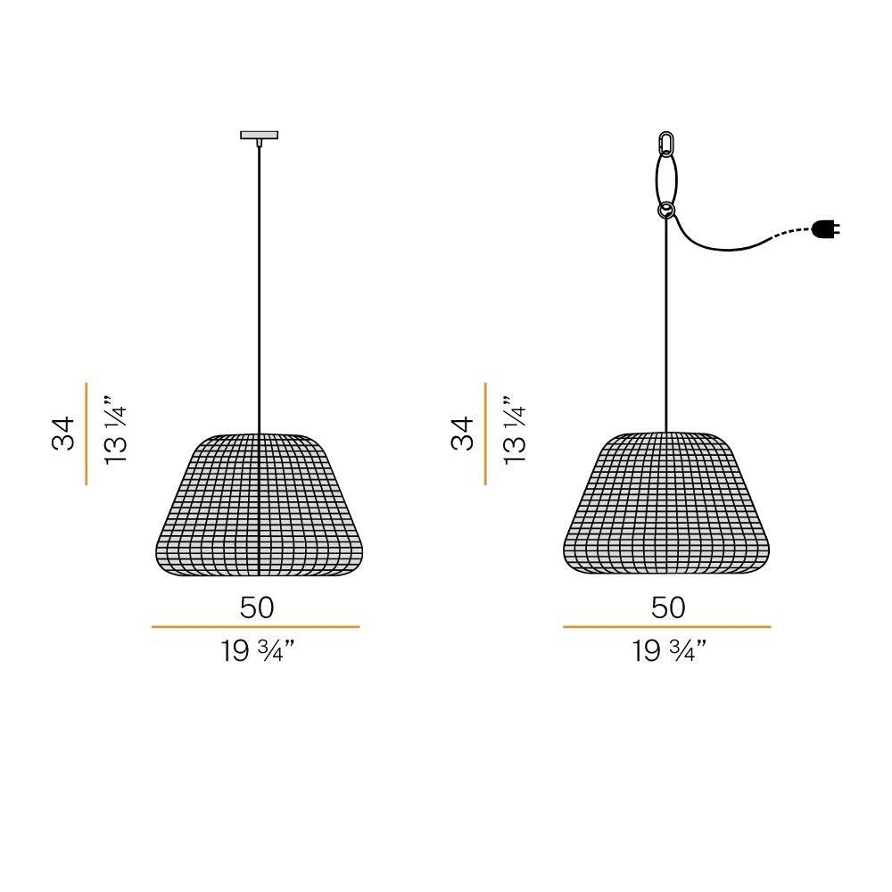 Panzeri Ralph suspension lamp LED outdoor diam. 50 cm - Buy now on ShopDecor - Discover the best products by PANZERI design