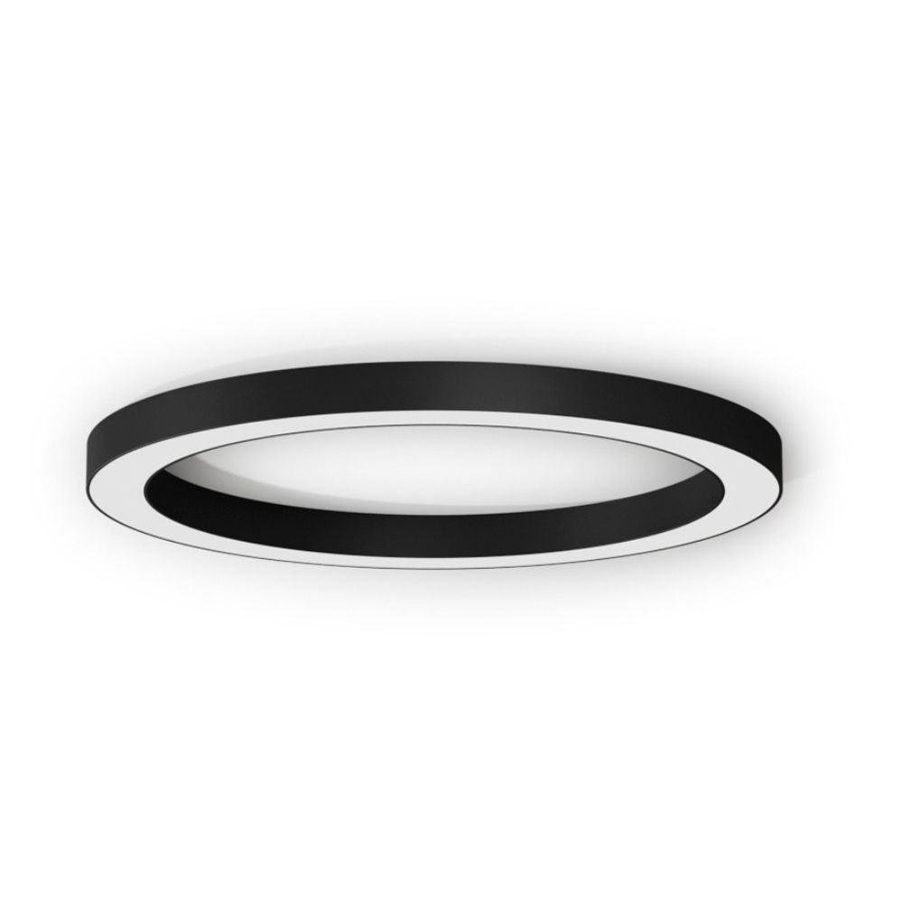 Panzeri Silver Ring ceiling/wall lamp lamp LED diam. 120 cm Panzeri Black - Buy now on ShopDecor - Discover the best products by PANZERI design
