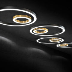 Panzeri Silver Ring ceiling/wall lamp lamp LED diam. 80 cm - Buy now on ShopDecor - Discover the best products by PANZERI design