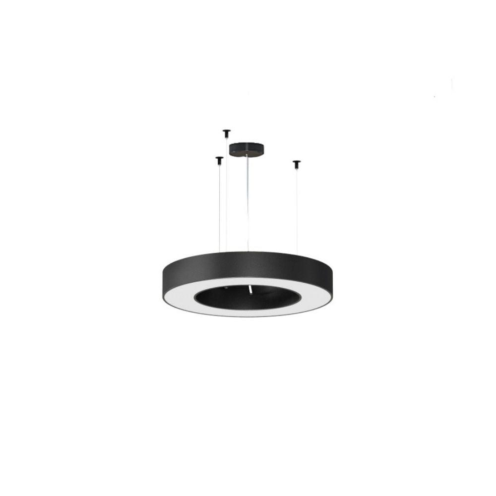 Panzeri Silver Ring suspension lamp LED diam. 50 cm Panzeri Black - Buy now on ShopDecor - Discover the best products by PANZERI design