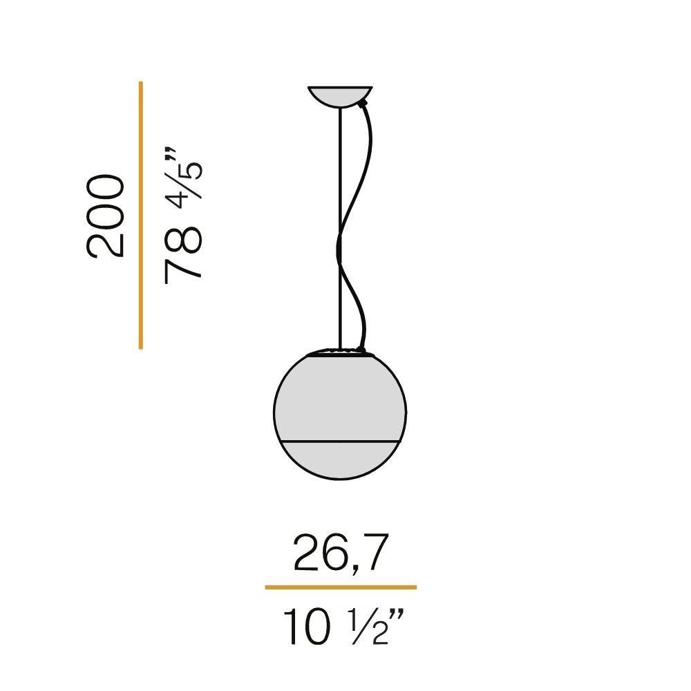 Panzeri Smoke suspension lamp LED diam. 27 cm by Silvia Poma - Buy now on ShopDecor - Discover the best products by PANZERI design