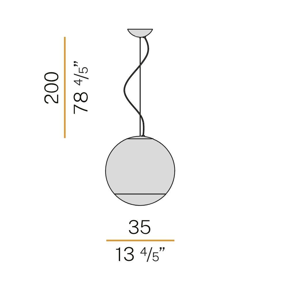 Panzeri Smoke suspension lamp LED diam. 35 cm by Silvia Poma - Buy now on ShopDecor - Discover the best products by PANZERI design