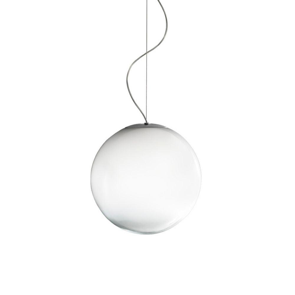 Panzeri Smoke suspension lamp LED diam. 35 cm by Silvia Poma Panzeri Shaded white glass - Buy now on ShopDecor - Discover the best products by PANZERI design